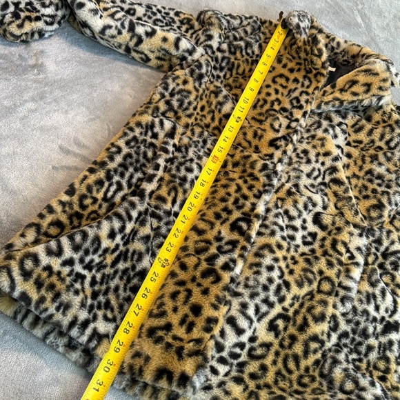 🎯❤️NWT Style Me Petites Faux Fur Coat Leopard Size PS - Picture 13 of 15